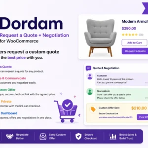 Dordam Request a Quote + Negotiation for WooCommerce